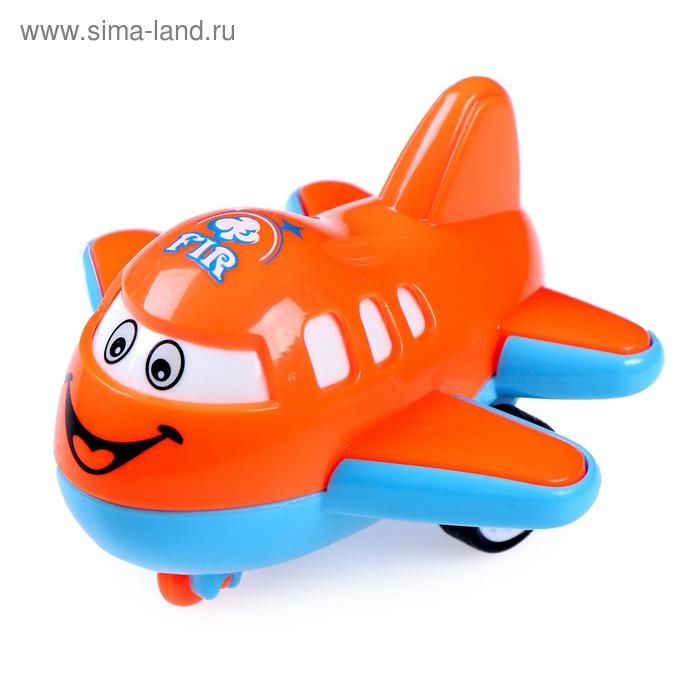 Самолет инерционный &laquo;Лайнер с глазками&raquo;, МИКС