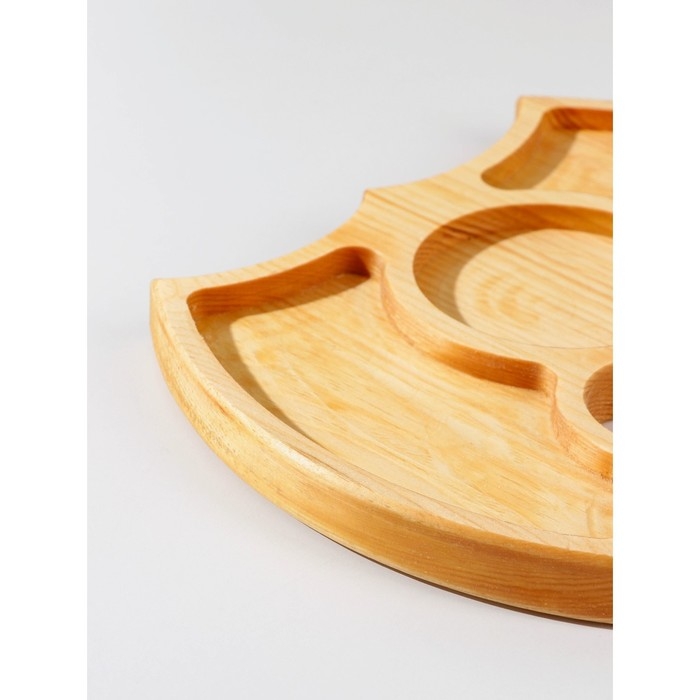 Менажница авторская Adelica &laquo;Молот&raquo;, 26&times;30&times;2,2 см, цельный массив кедра