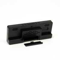 Часы - будильник электронные настольные с термометром, календарем, 15 х 6.3 см, ААА, USB