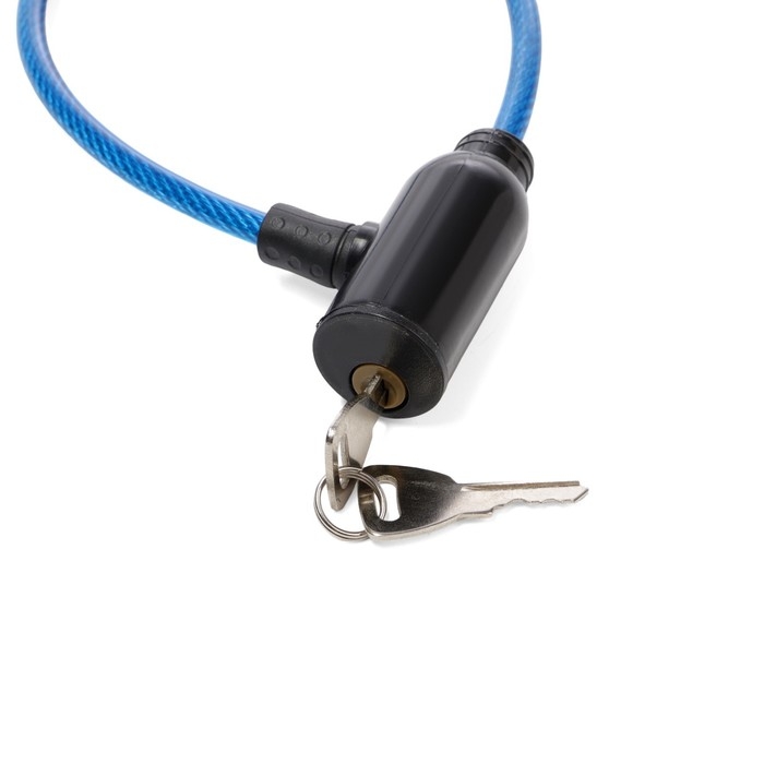 Замок навесной велосипедный, 350 мм, d=6 мм, английский ключ, микс Замок навесной велосипедный, 350 мм, d=6 мм, английский ключ, микс