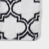 Коврик Доляна &laquo;Вензель&raquo;, 50&times;80 см, цвет белый