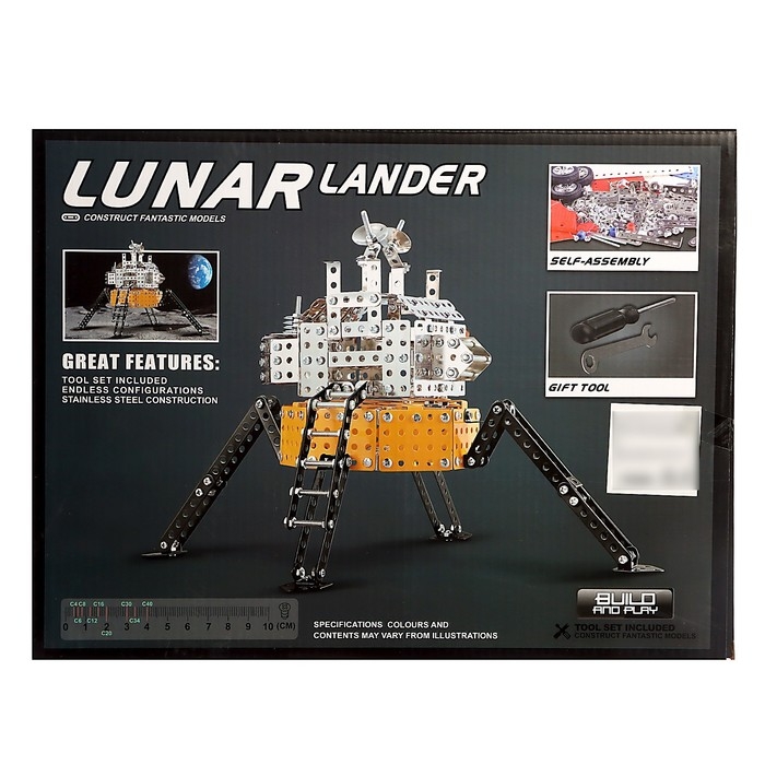 Конструктор металлический &laquo;Станция на луне&raquo;, 558 деталей