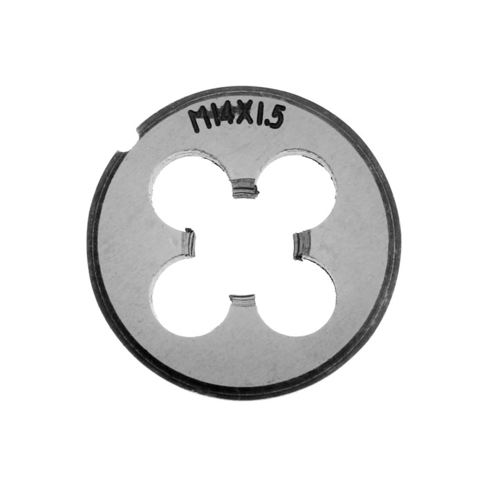 Плашка метрическая ТУНДРА, М14 х 1.5 мм Плашка метрическая ТУНДРА, М14 х 1.5 мм