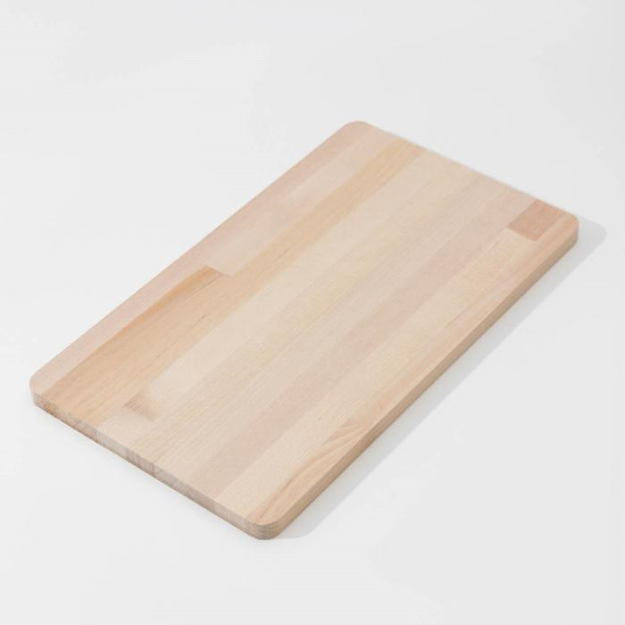 Нaбор разделочных досок на подставке Доляна, 3 шт: 35&times;22 см, 32&times;20 см, 31&times;18 см, массив берёзы