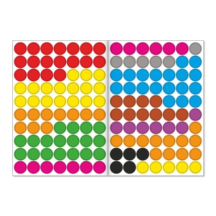 Наклейки «Весёлые кружочки. Летние истории», 16 страниц, формат А4 Наклейки «Весёлые кружочки. Летние истории», 16 страниц, формат А4