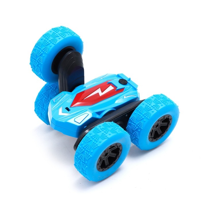 Машина - перевёртыш радиоуправляемая &laquo;Трюкач&raquo;, работает от аккумулятора, цвет синий