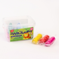 Тесто для лепки &laquo;Пластишка&raquo;, 12 цветов по 24 гр