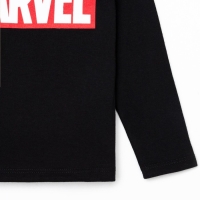 Футболка с длинным рукавом Marvel, рост 86-92, черный