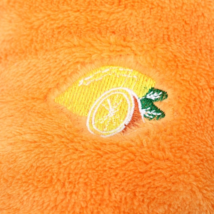 Свитер "Мандарин", велюр, размер  XS (ДС 20, ОШ 21, ОГ 30 см), оранжевый