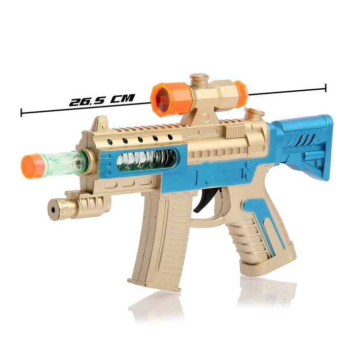 Автомат &laquo;Гэлакси&raquo;, световые и звуковые эффекты, работает от батареек, цвета МИКС