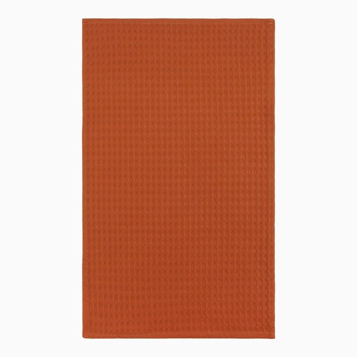 Набор кухонных полотенец Доляна, цвет коричневый, 35х60см-2шт, 100% хлопок, вафля, 220 гр/м2