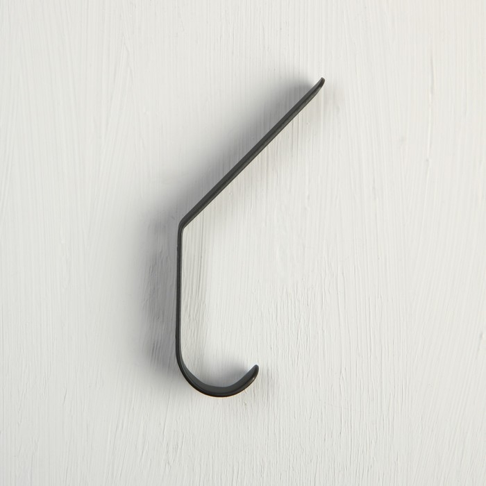 Крючок - вешалка 2 - х рожковый, черный Крючок - вешалка 2 - х рожковый, черный