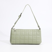 Сумка-багет на молнии, цвет оливковый