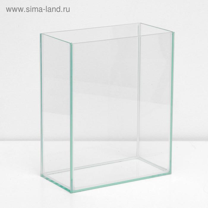 Аквариум Прямоугольный Аквариум Прямоугольный "Колонна Ширма" 10 литров, 25 х 13 х 31 см, чёрный