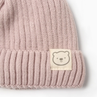 Шапка Крошка Я, р. 46-48см, 1-3 года, пудровый