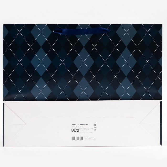 Пакет ламинированный горизонтальный &laquo;Клетка&raquo;, 40 х 31 х 11,5 см