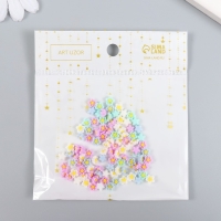 Декор для творчества пластик "Пятилистники" набор 100 шт 0,6х0,6 см