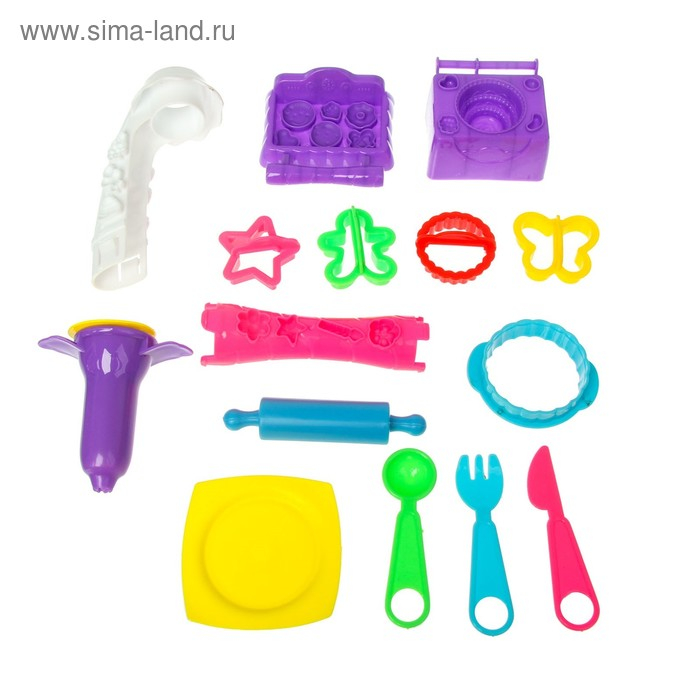 Набор для игры с пластилином «Сладкая фабрика», в пакете Набор для игры с пластилином «Сладкая фабрика», в пакете