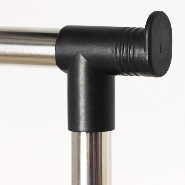 Стойка - вешалка напольная для одежды Доляна, телескопическая, 2 перекладины 80&times;43&times;90(160) см