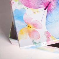 Набор коробок 3 в 1, упаковка подарочная, &laquo;Акварельные бабочки&raquo;, 18 х 18 х 10 - 22 х 22 х 12 см