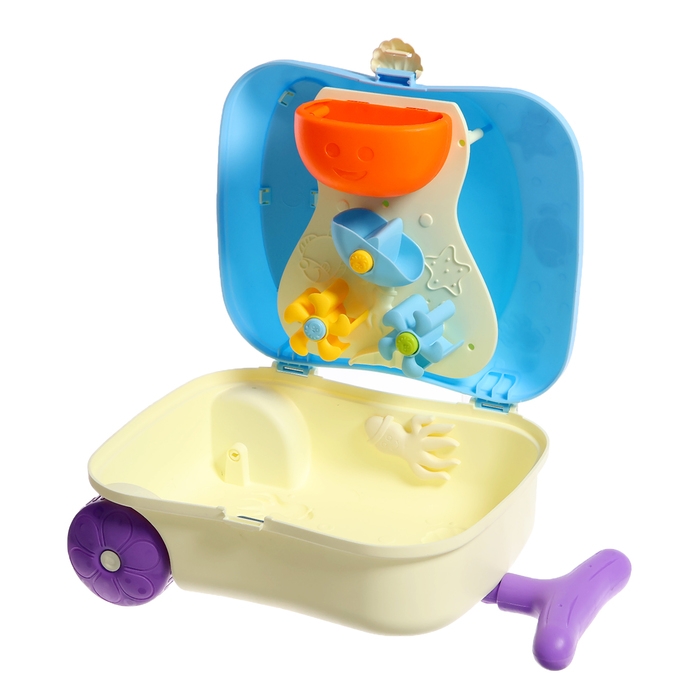 Набор для игры в песке &laquo;Чемоданчик&raquo;, 7 предметов, цвета МИКС