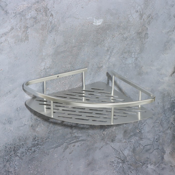 Полка угловая, 22×22×5 см, алюминий Полка угловая, 22×22×5 см, алюминий