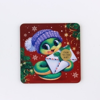Магнит новогодний дерево со скретч-слоем &laquo;Новый год: Предсказание&raquo;, 8 х 8 см