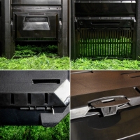 Компостер пластиковый Module, 800 л, с крышкой, 135 &times; 72 &times; 82,6 см, чёрный