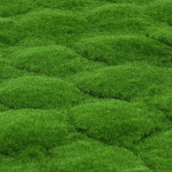 Мох искусственный, декоративный, полотно 1 × 1 м, рельефный, бугры, зелёный, Greengo Мох искусственный, декоративный, полотно 1 × 1 м, рельефный, бугры, зелёный, Greengo