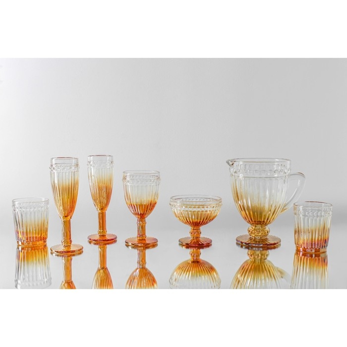 Креманка стеклянная Magistro &laquo;Босфор&raquo;, 350 мл, 12&times;11 см, цвет градиент золото