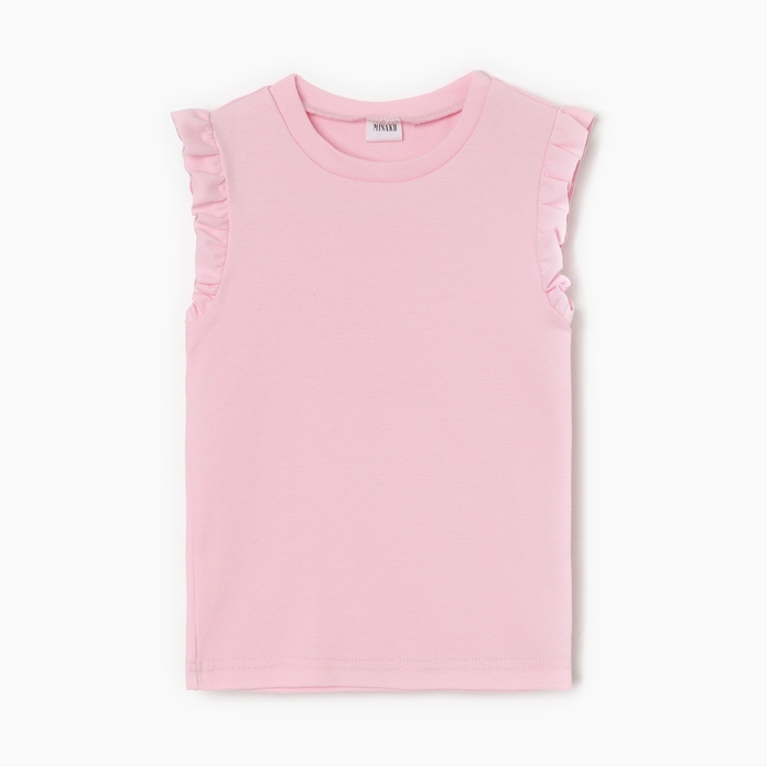 Футболка для девочки MINAKU, цвет розовый, рост 128 см