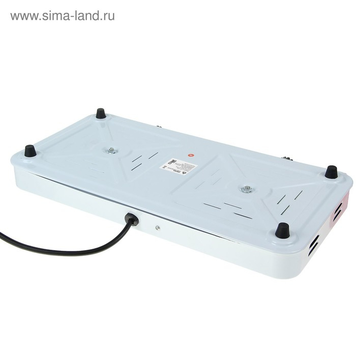 Плитка электрическая Luazon LHP-005, 2 конфорки, 2000 Вт, нагреватель диск, белая Плитка электрическая Luazon LHP-005, 2 конфорки, 2000 Вт, нагреватель диск, белая