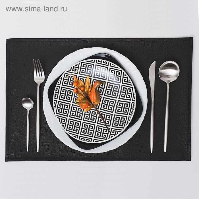 Столовые приборы из нержавеющей стали Magistro «Фолк», 4 предмета, цвет серебряный Столовые приборы из нержавеющей стали Magistro «Фолк», 4 предмета, цвет серебряный