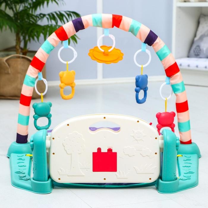 Развивающий музыкальный коврик &laquo;Пляж&raquo;, 73x48 см.