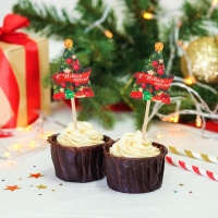 Новогодние шпажки «С Новым Годом», ёлка, на новый год, набор 12 шт. Новогодние шпажки «С Новым Годом», ёлка, на новый год, набор 12 шт.