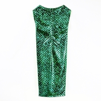 Новый год! Карнавальный костюм &laquo;Сверкающая змейка&raquo;, платье, перчатки, маска, рост 116-122 см