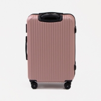 Чемодан средний 60 л (M), отдел на молнии, кодовый замок, цвет розовый Чемодан средний 60 л (M), отдел на молнии, кодовый замок, цвет розовый