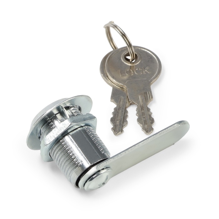 Замок почтовый ТУНДРА LC2, 17х25х50 мм, 2 английских ключа, хром Замок почтовый ТУНДРА LC2, 17х25х50 мм, 2 английских ключа, хром