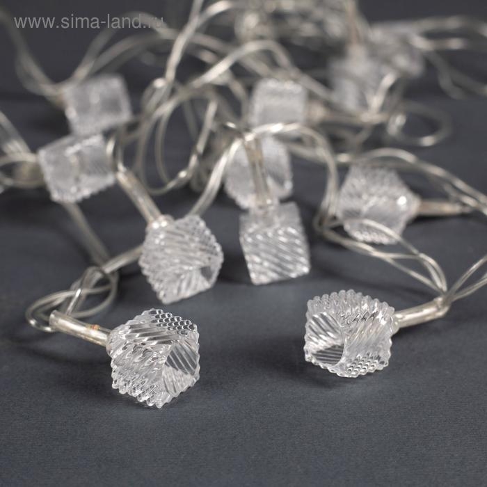 Гирлянда «Нить» 5 м с насадками «Кубики тающие», IP20, прозрачная нить, 20 LED, свечение мульти (RG/RB), мигание, 220 В Гирлянда «Нить» 5 м с насадками «Кубики тающие», IP20, прозрачная нить, 20 LED, свечение мульти (RG/RB), мигание, 220 В