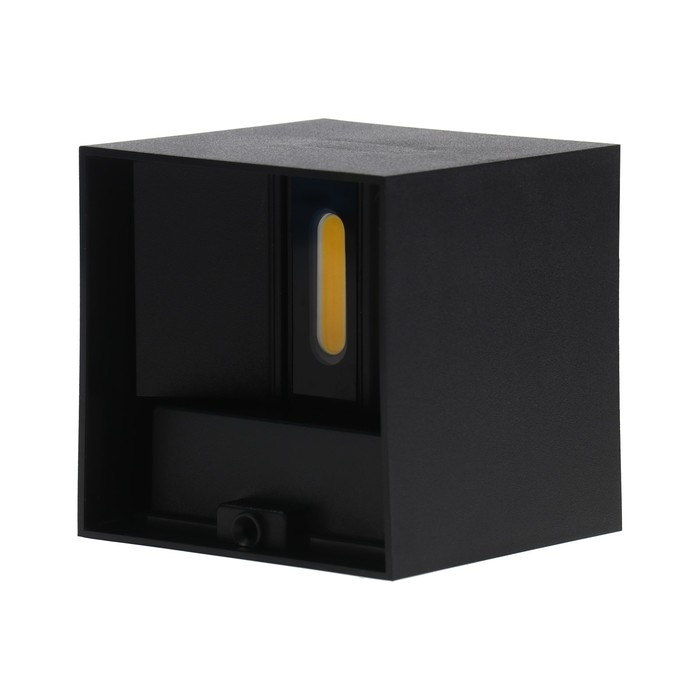 Светильник фасадный &laquo;Куб&raquo;, FSD-063, 6 Вт, 3000К, регулир. луч, IP65, 220 В, пластик, черный   100842