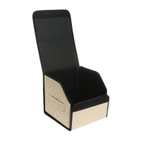 Органайзер кофр в автомобиль Cartage саквояж, экокожа стеганая, 30 см, бежевый