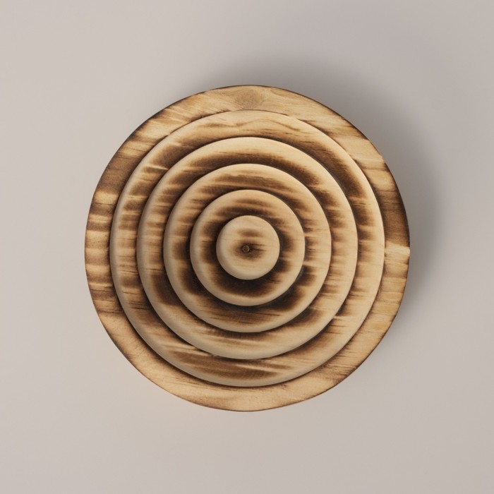 Подставка из цельного массива кедра Sima-Land Home, 10&times;2,5 см, обжиг