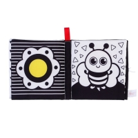 Книжка - шуршалка развивающая по методике Г. Домана &laquo;Малыши&raquo;, 12х12 см.