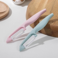 Овощечистка керамическая Доляна &laquo;Венеция&raquo;, 17 см, цвет МИКС