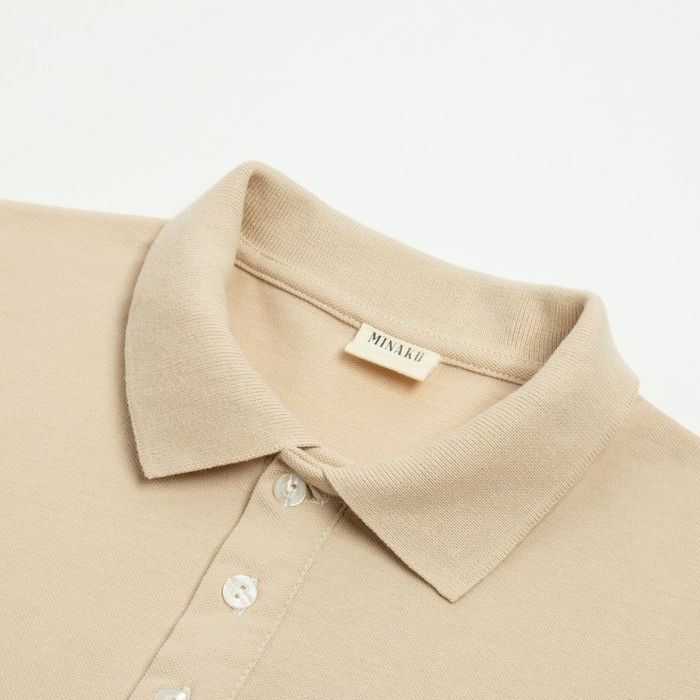 Футболка (поло) мужская MINAKU REGULAR FIT: цвет бежевый, р-р 52