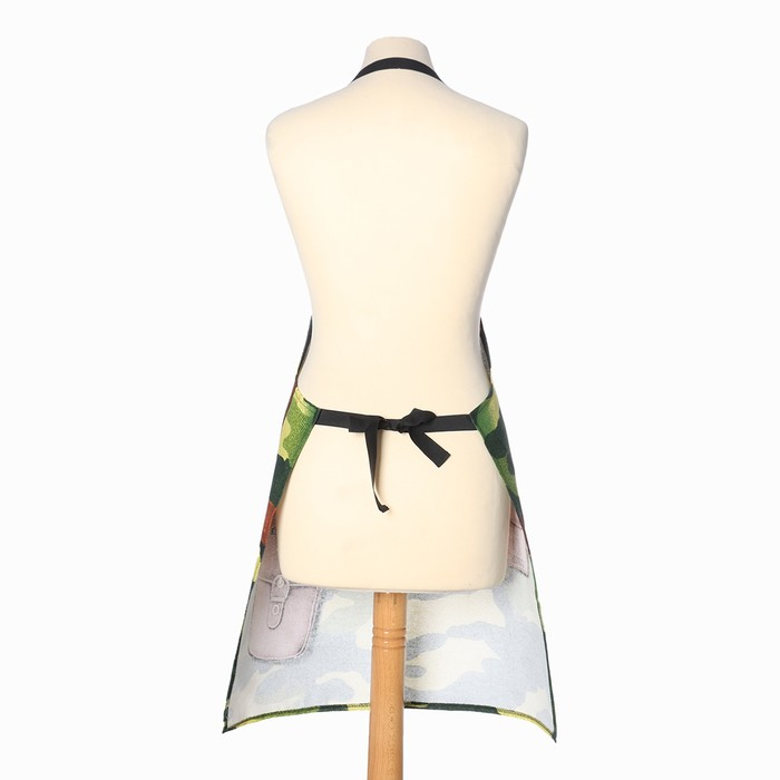 Фартук "Доляна" Генерал кухни, 60х70 см, 100% хлопок, рогожка