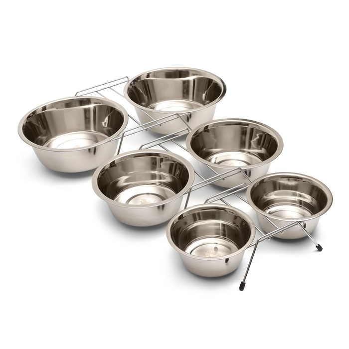 Набор из 2 мисок на подставке, 2 х 800 мл Набор из 2 мисок на подставке, 2 х 800 мл