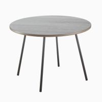 Журнальный столик &laquo;Стандарт&raquo;, Ясень чёрный, d=650 мм