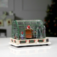 Светодиодная фигура &laquo;Дед Мороз в кресле&raquo; 23 &times; 15 &times; 14 см, полистоун, батарейки ААх3 (не в комплекте), USB, свечение мульти