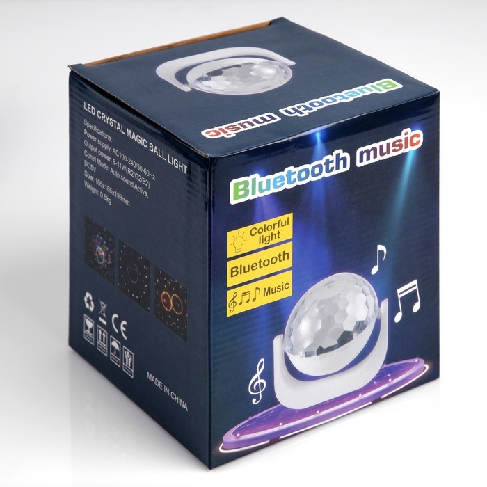 Световой прибор &laquo;Караоке&raquo; 20 см, динамик, микрофон, свечение RGB, 5 В